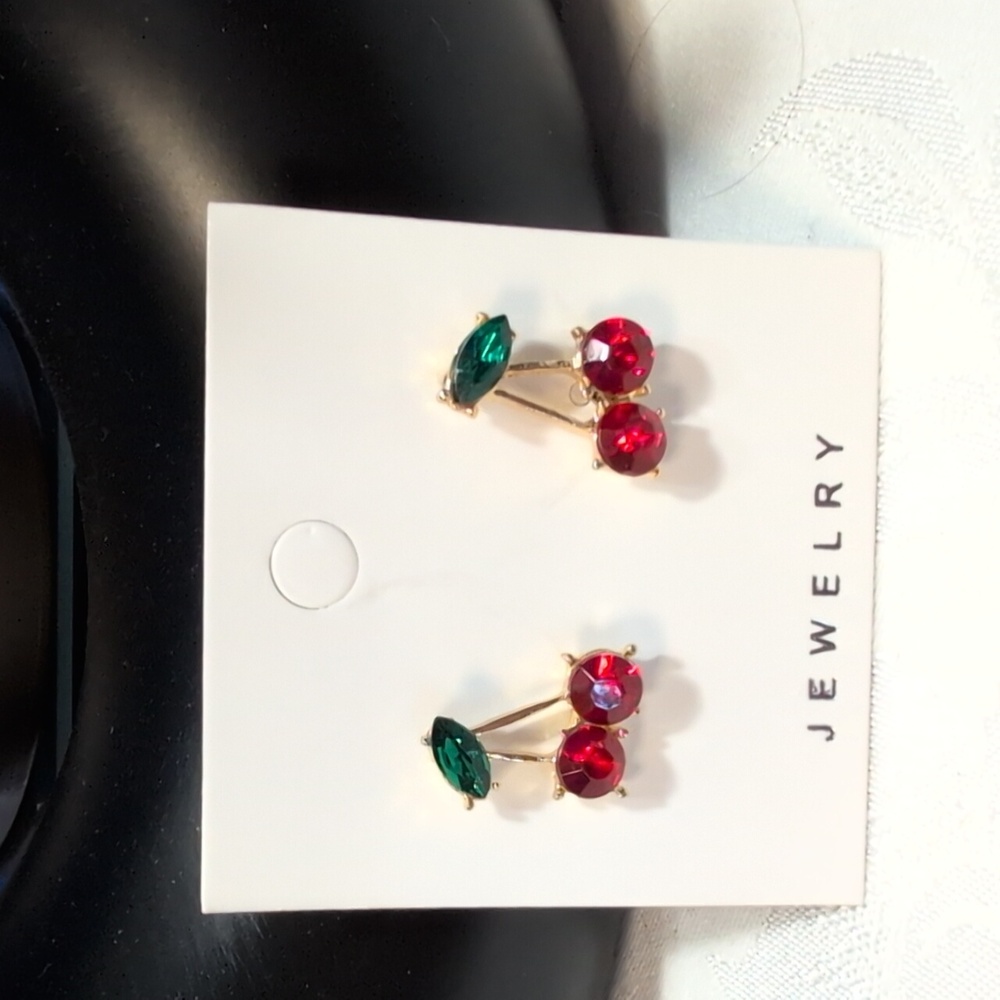 Cherry Red Earrings